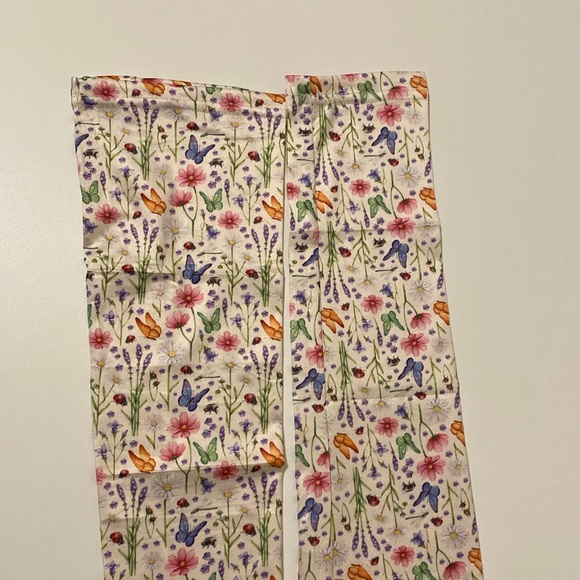 DEFENSE Sleeves for farmers gardener weeding outdoor enthusiast white floral - Picture 2 of 3